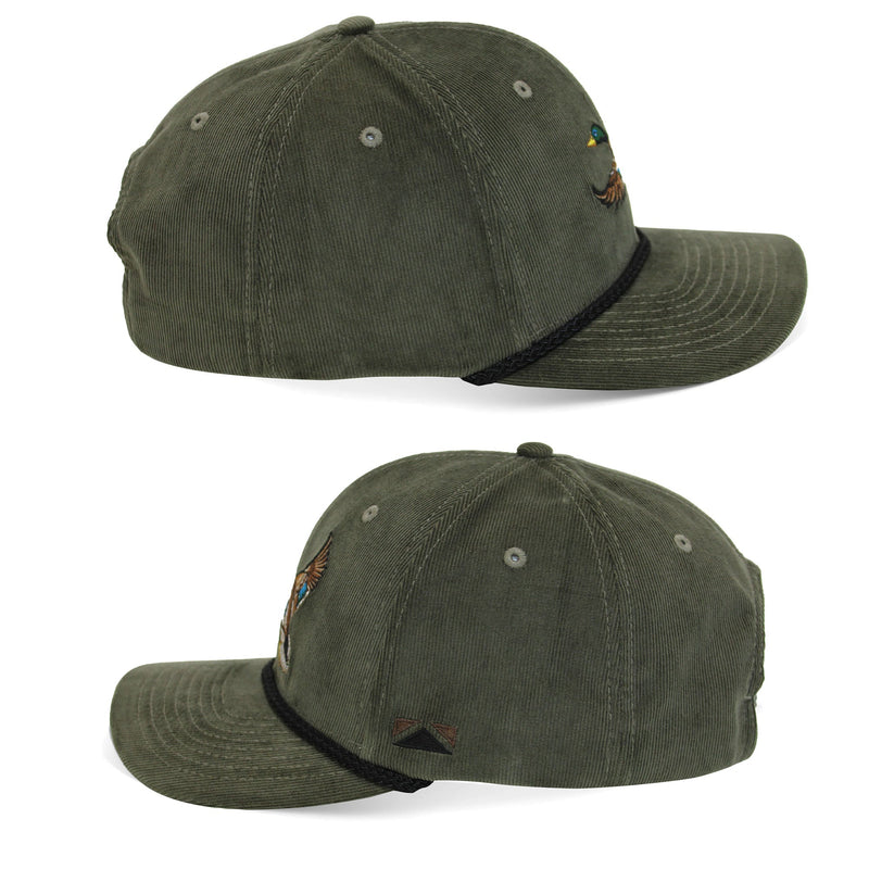 Load image into Gallery viewer, Corduroy Mallard Drake 6-Panel Performance Cap
