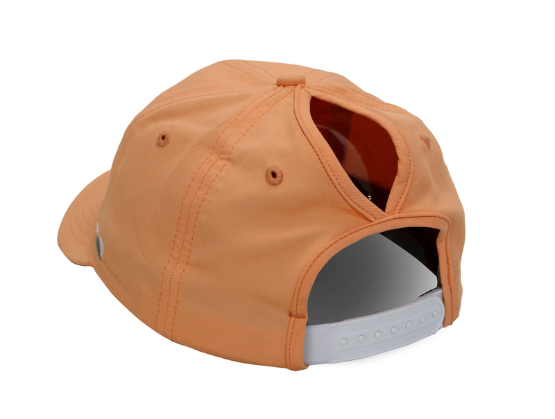 Load image into Gallery viewer, Women's SUNSET TROUT 6-Panel Ponytail Cap
