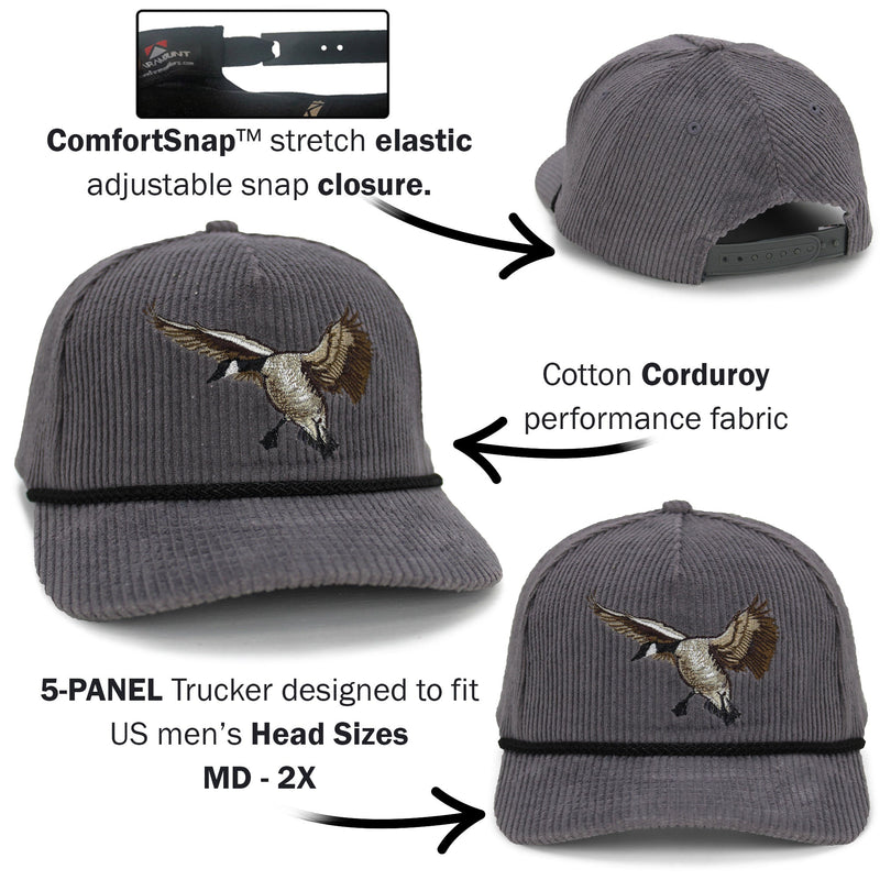 Load image into Gallery viewer, New Canadian Goose Corduroy 5-Panel Rope Cap

