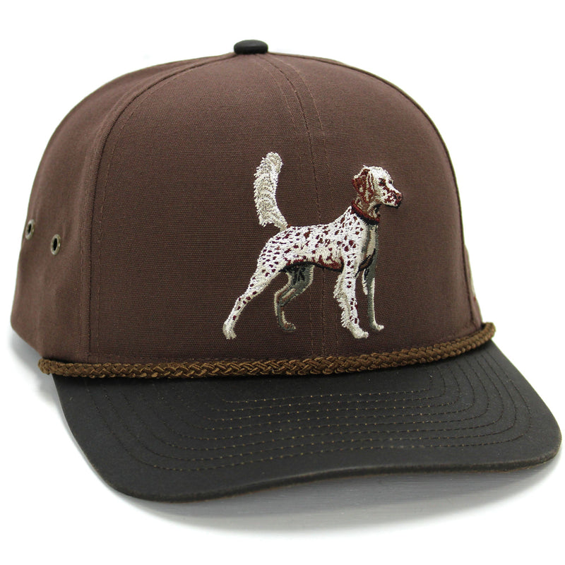 Load image into Gallery viewer, English Setter 6-Panel with Wax Cloth Visor
