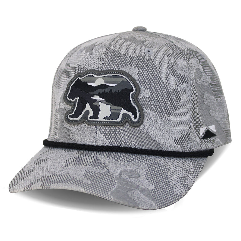 Load image into Gallery viewer, Sunset Bear Cloud Texture 5-Panel Rope Cap
