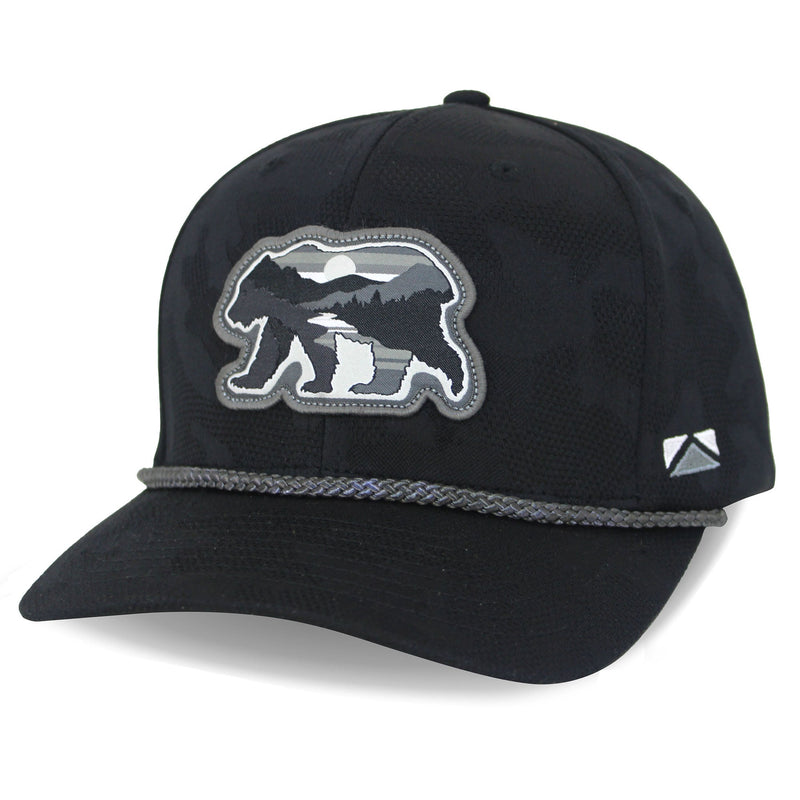 Load image into Gallery viewer, Sunset Bear Cloud Texture 5-Panel Rope Cap
