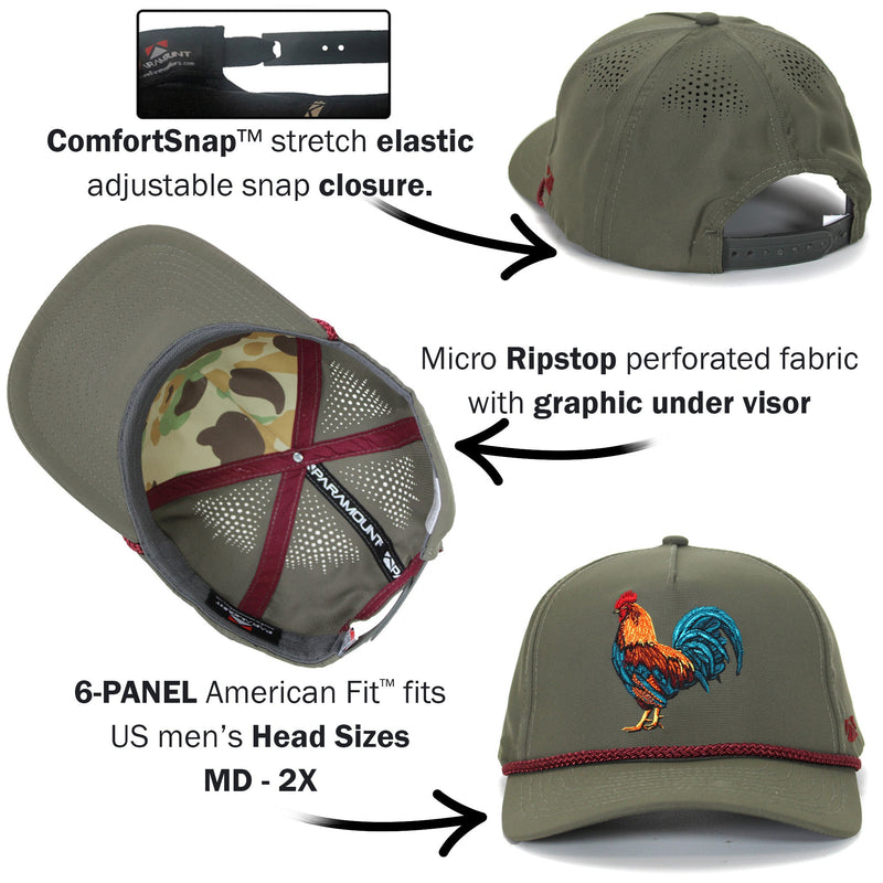 Load image into Gallery viewer, Cock of the Walk 5-Panel Rooster Trucker Hat
