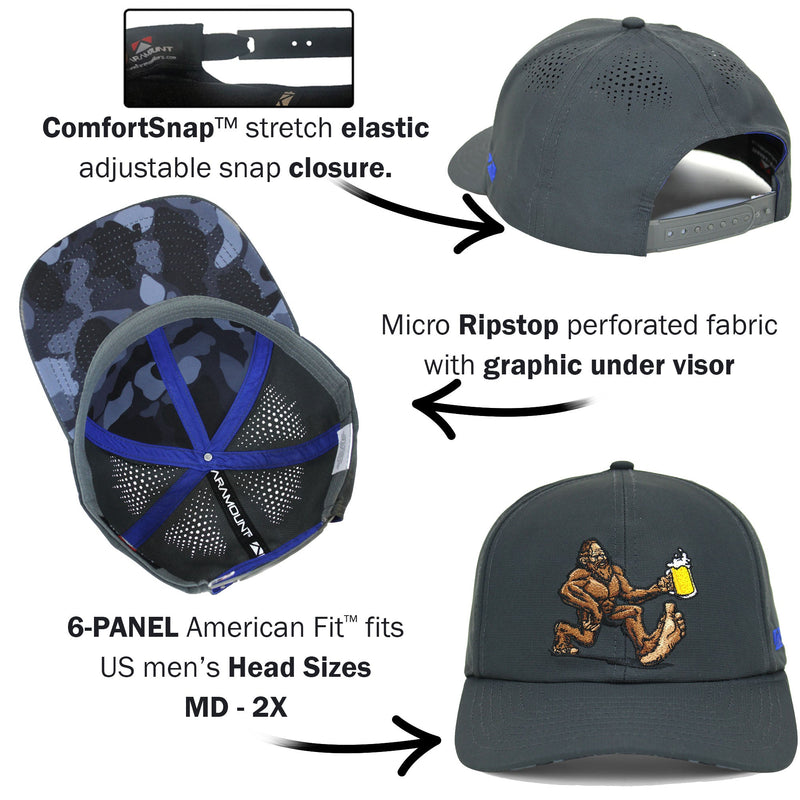 Load image into Gallery viewer, Bigfoot Beer Run Hat 6-Panel Performance Cap
