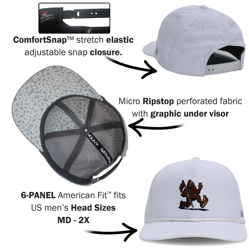 Load image into Gallery viewer, Golf Sasquatch Bigfoot Final Hole Performance Rope Cap
