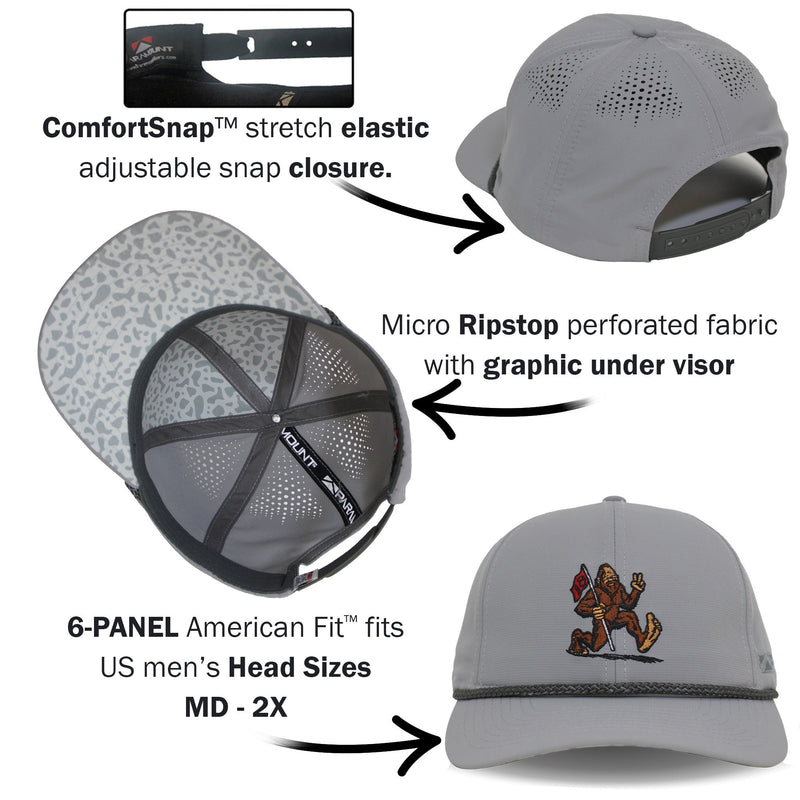 Load image into Gallery viewer, Golf Sasquatch Bigfoot Final Hole Performance Rope Cap

