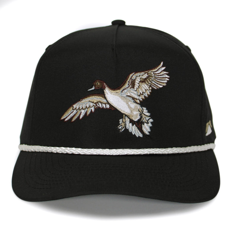 Load image into Gallery viewer, Black Pintail Performance Rope Cap
