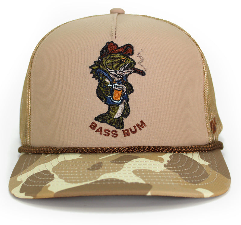 Load image into Gallery viewer, Bass Bum 5-Panel Bass Fishing Hat

