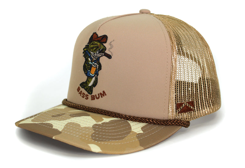 Load image into Gallery viewer, Bass Bum 5-Panel Bass Fishing Hat
