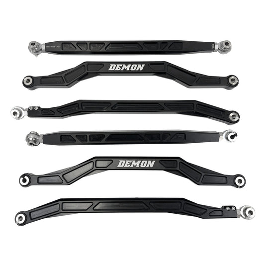 Rear Xtreme Heavy Duty Radius Rod Race Spec 64 Inch Wide Black 17-22 Can-Am Maverick X3/X3 Max Demon Powersports