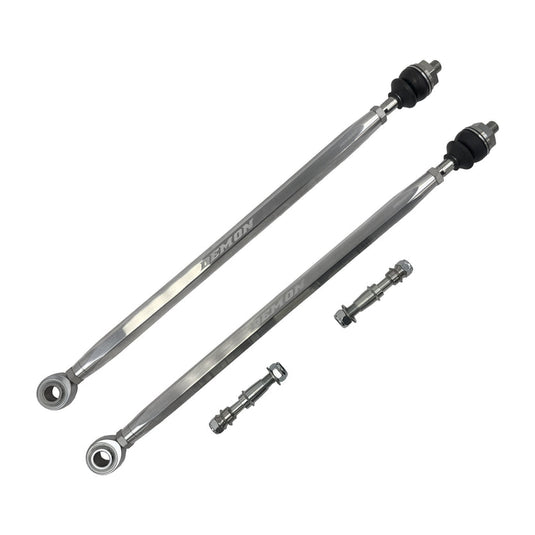 Front Xtreme Heavy Duty Tie Rod Race Spec Raw 18-21 Polaris RZR Turbo S Demon Powersports