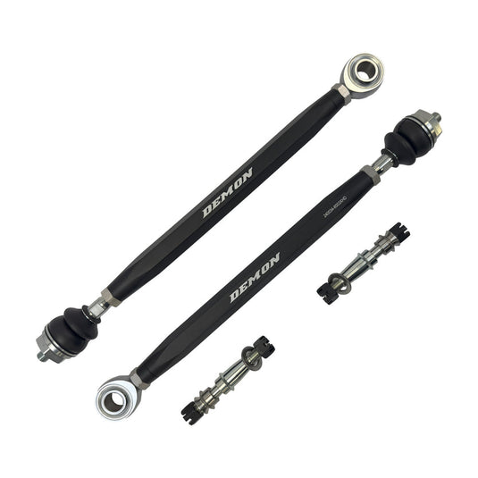 Front Xtreme Heavy Duty Tie Rod Race Spec Black 16-24 Yamaha YXZ 1000R, Wolverine RMAX2/RMAX4 Demon Powersports