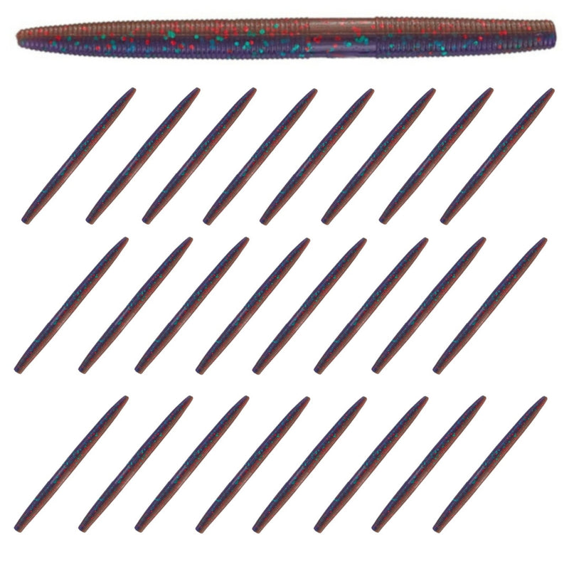 Load image into Gallery viewer, Reaction Tackle Soft Plastic Wacky Worms 5.5in - 24 Pack
