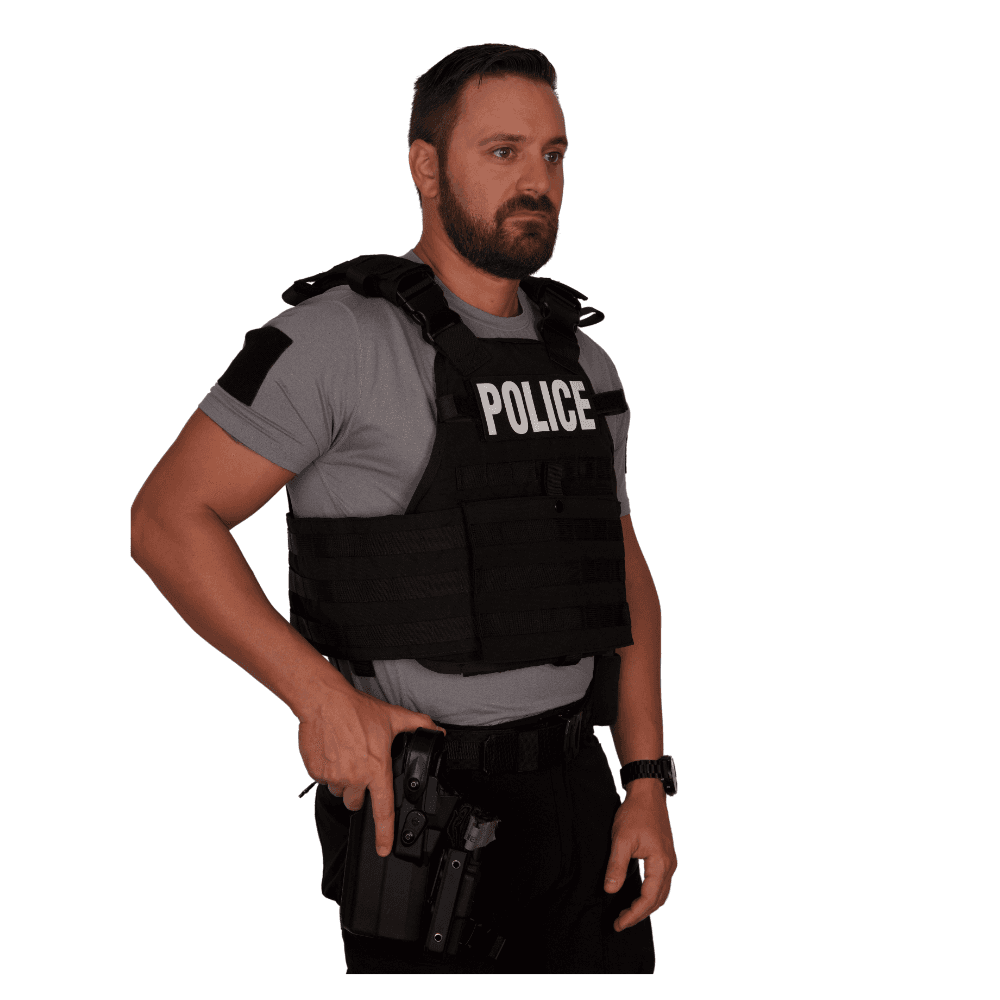 Professional Plate Carrier with Cummerbund Color Black - Skoutley Outdoors LLC