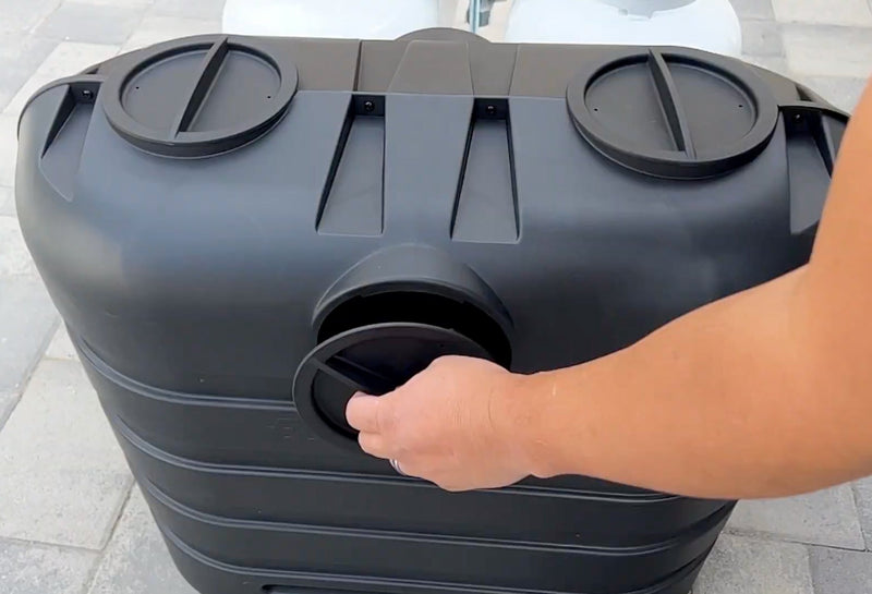 Load image into Gallery viewer, Flame King 2 pack Replacement Caps for Dual Propane Tank Cover - Black
