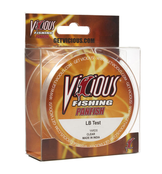 Vicious Panfish Clear Mono - 6 Lb Test