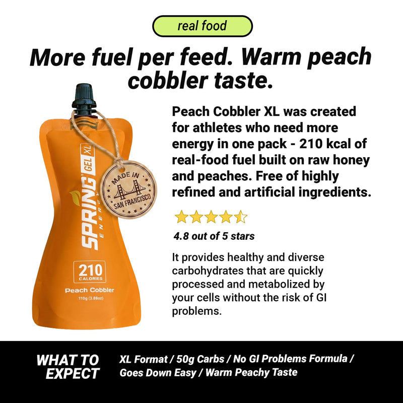 Load image into Gallery viewer, Peach Cobbler Gel XL 210 Kcal
