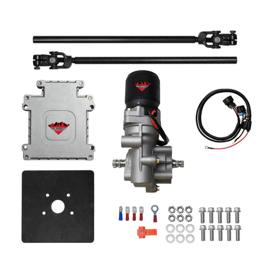 Rugged Electric Power Steering Kit OE Replacement Front Each Universal ATV 400W Motor Capacity Demon Powersports