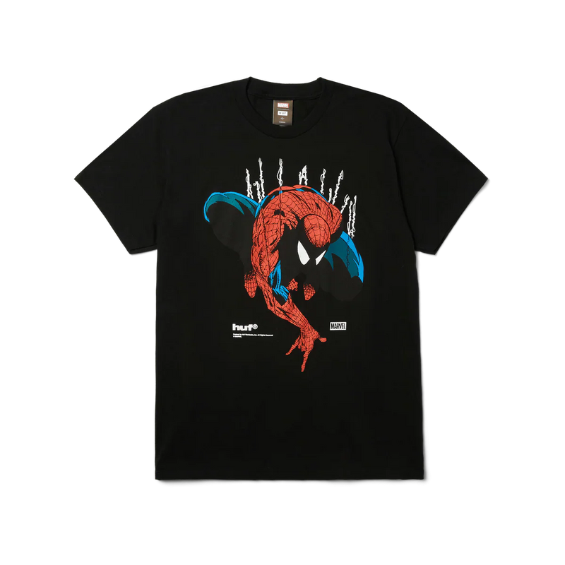 Load image into Gallery viewer, HUF x Marvel Spider-Man Perceptions SS T-Shirt - Black
