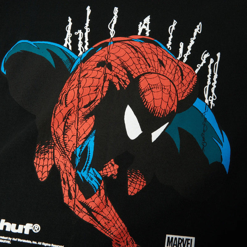 Load image into Gallery viewer, HUF x Marvel Spider-Man Perceptions SS T-Shirt - Black
