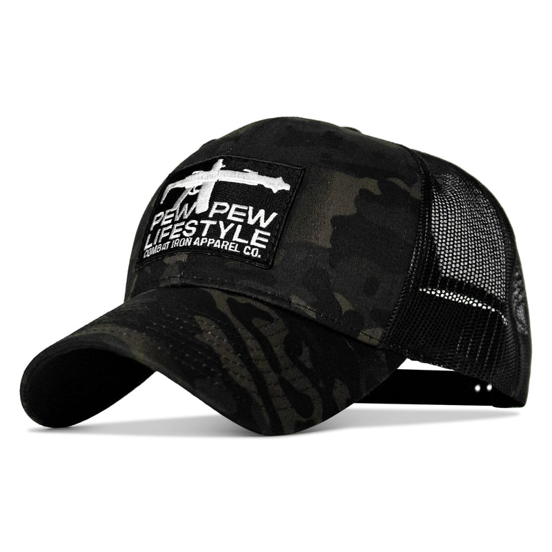 Load image into Gallery viewer, Pew Pew Lifestyle Patch Mid-Profile Snapback Hat
