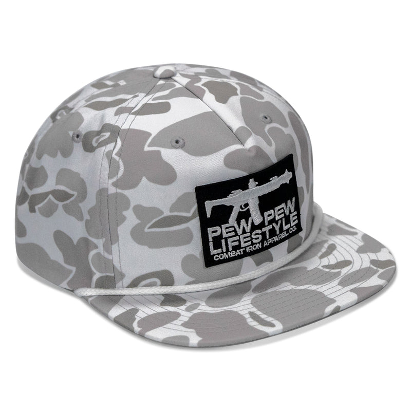 Load image into Gallery viewer, Pew Pew Lifestyle Patch Flatbill Hat
