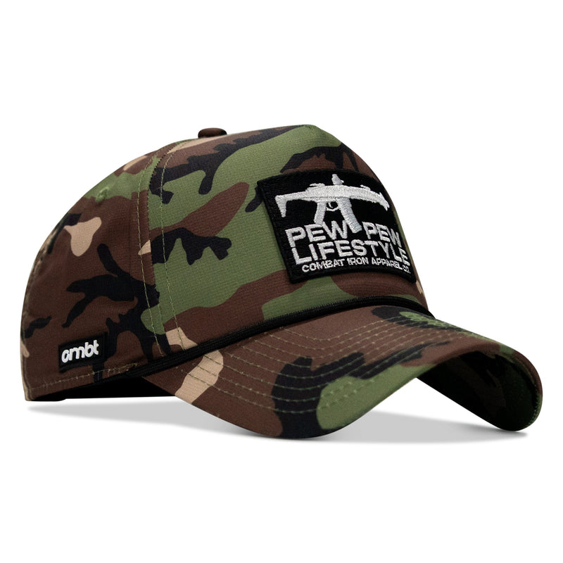 Load image into Gallery viewer, Pew Pew Lifestyle Patch Weekender Snapback Hat

