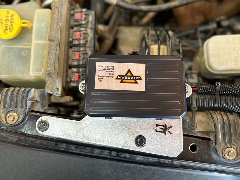 Load image into Gallery viewer, AuxBeam Controller Engine Bay Mount for Jeep JK Wrangler
