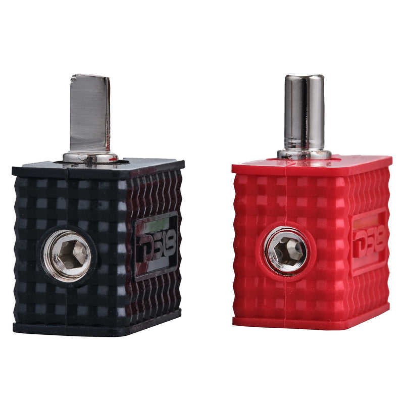 Load image into Gallery viewer, Dual 1/0-GA to 1/4-GA Amp Input Reducers with Offset Stub and Silicone Cover - BLACK/RED

