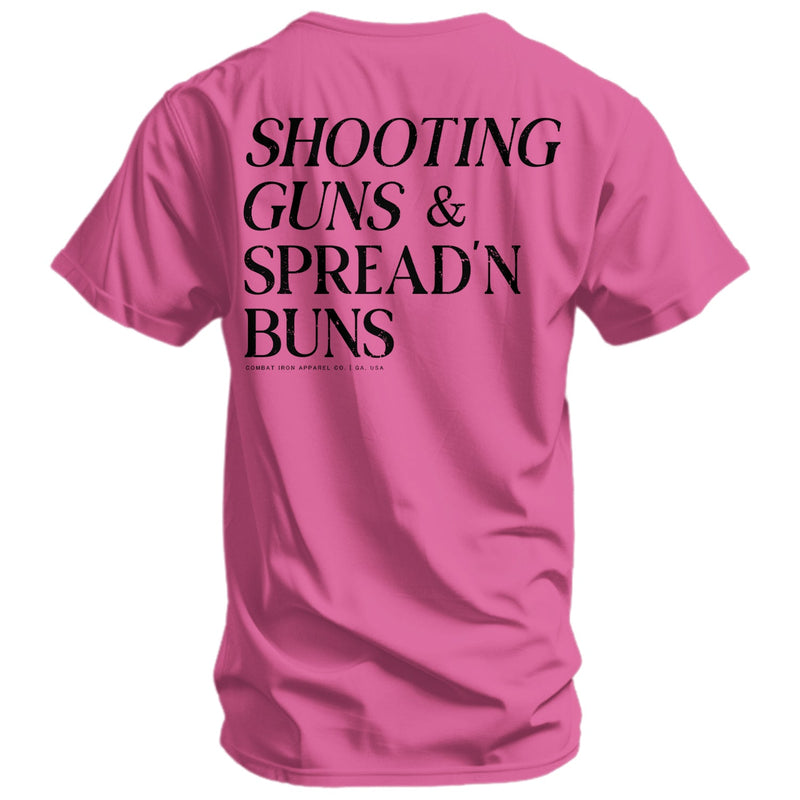 Load image into Gallery viewer, Shooting Guns &amp; Spread&#39;n Buns Men&#39;s T-Shirt
