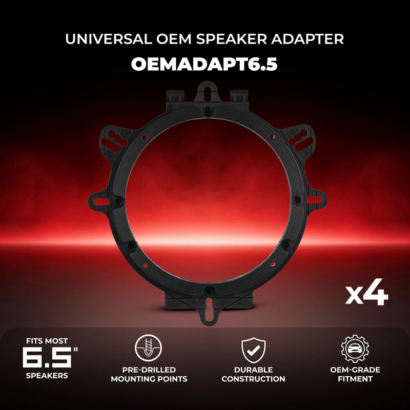 Load image into Gallery viewer, Pro Audio Speaker Bundle: 6.5" Midrange Coaxial Speakers with OEM Speaker Adapters, Amplifier, and Wiring Kit
