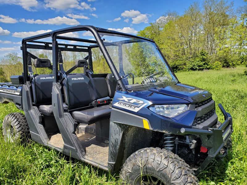 Load image into Gallery viewer, Polaris Ranger Crew 1000 -1 Pc Windshield w/Clamp, Vent, and Hard Coat Options
