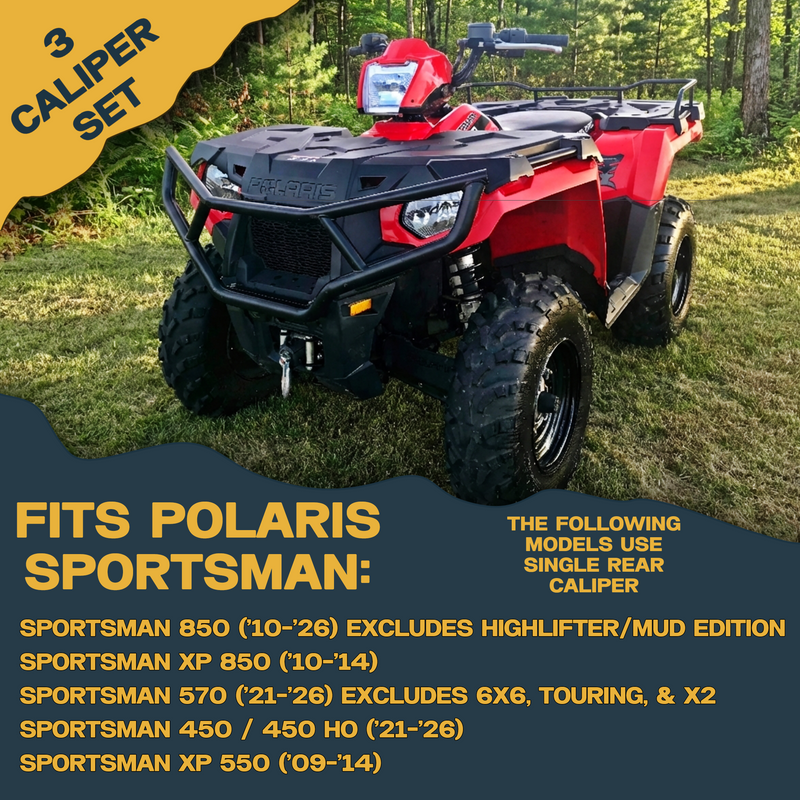 Load image into Gallery viewer, Polaris Sportsman 850/570/550/450 2009-2026 Ceramic Brake Pad Set
