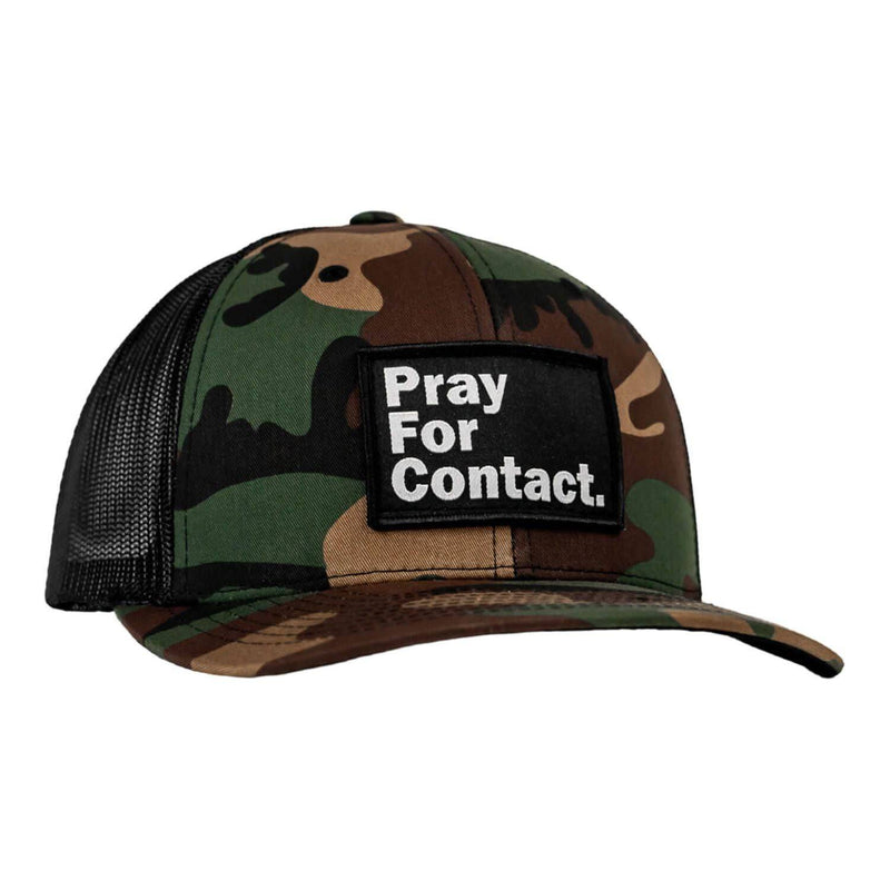 Load image into Gallery viewer, PRAY FOR CONTACT Patch Snapback HAT
