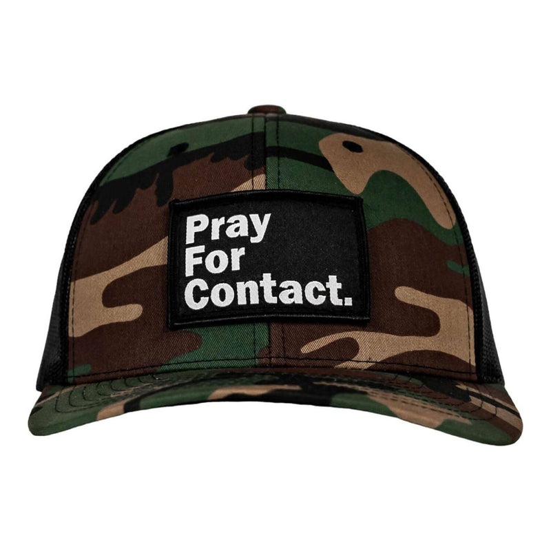 Load image into Gallery viewer, PRAY FOR CONTACT Patch Snapback HAT
