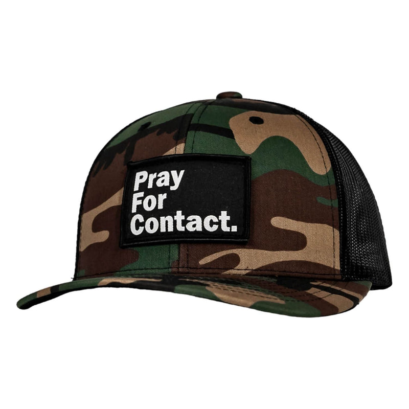 Load image into Gallery viewer, PRAY FOR CONTACT Patch Snapback HAT
