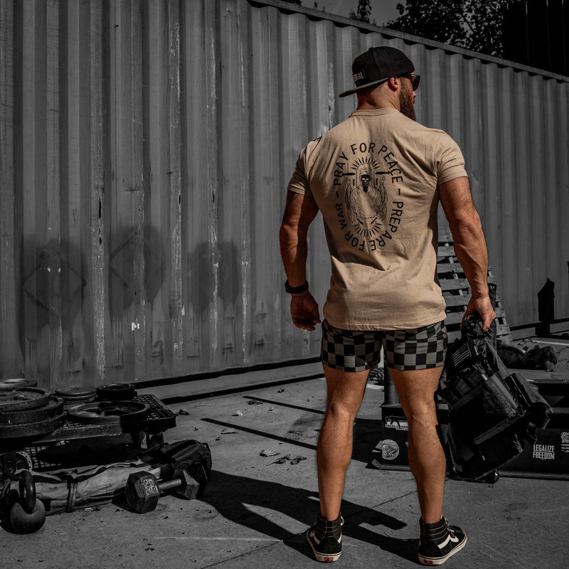 Load image into Gallery viewer, Pray For Peace. Prepare For War. Men's T-Shirt
