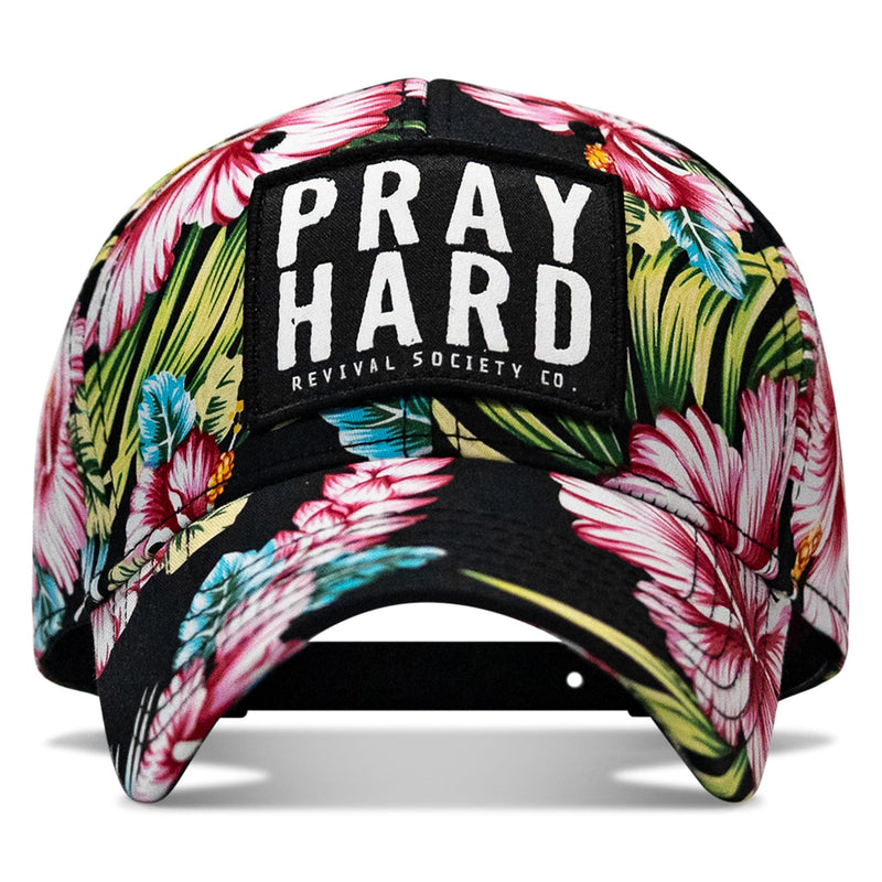 Load image into Gallery viewer, Pray Hard Patch Snapback Hat
