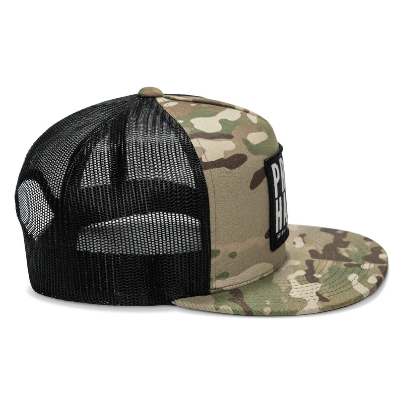 Load image into Gallery viewer, Pray Hard Patch Flatbill Hat
