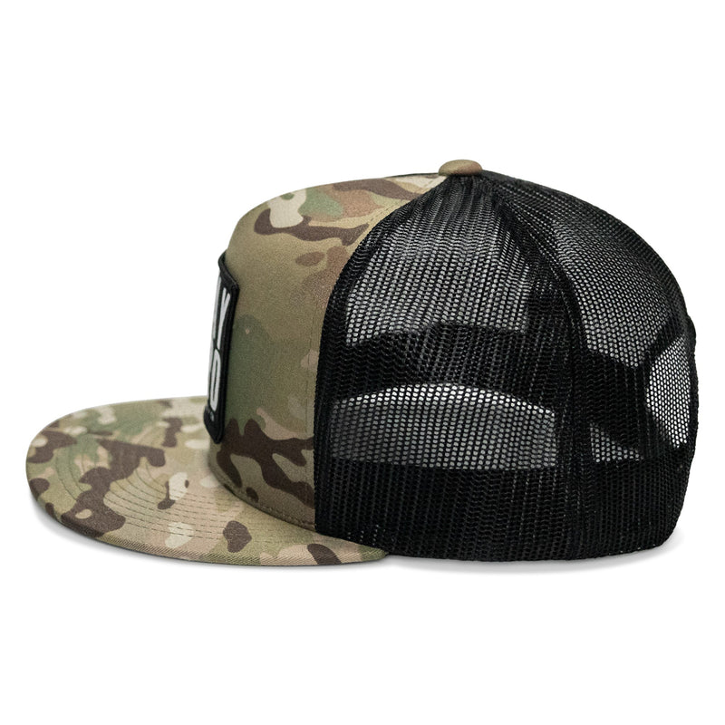 Load image into Gallery viewer, Pray Hard Patch Flatbill Hat
