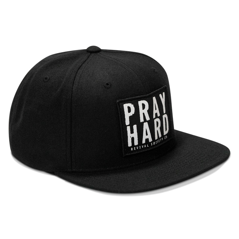 Load image into Gallery viewer, Pray Hard Patch Flatbill Hat
