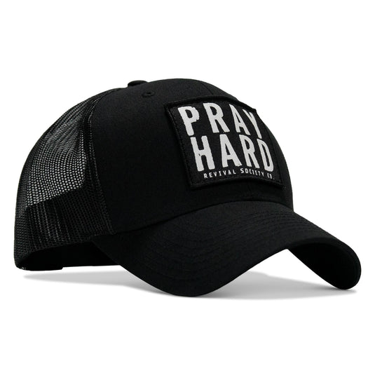 Pray Hard Patch Snapback Hat