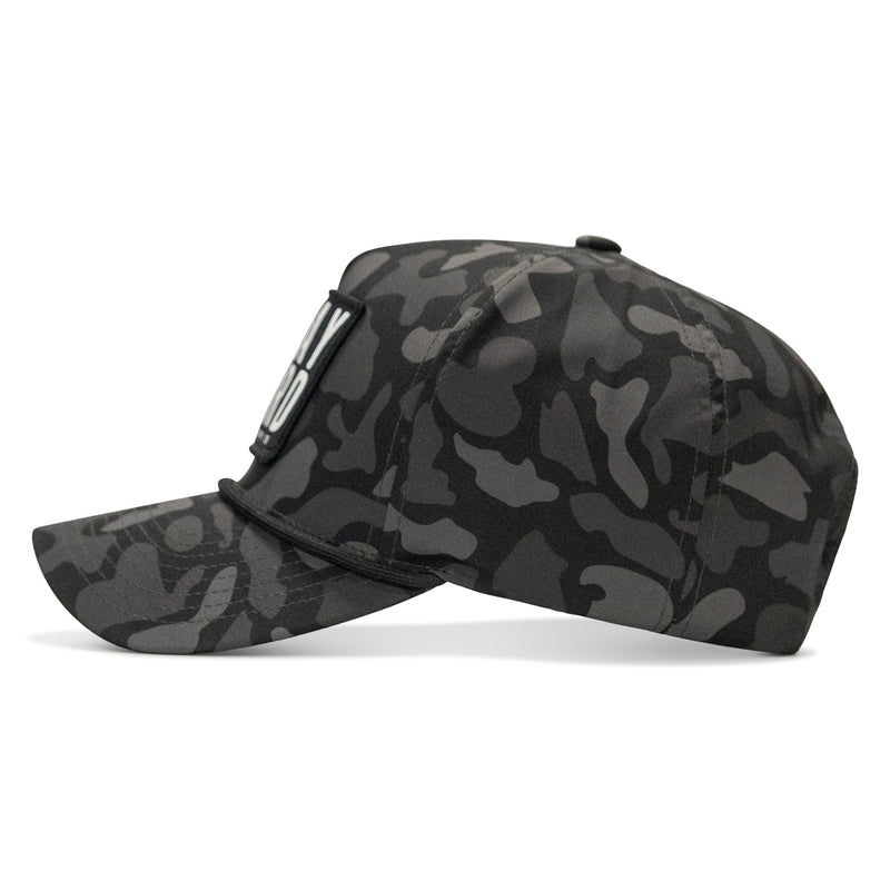 Load image into Gallery viewer, Pray Hard Patch 5 Pannel Rope Snapback
