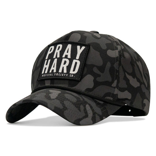 Pray Hard Patch 5 Pannel Rope Snapback