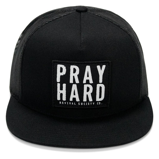 Pray Hard Patch Flatbill Hat