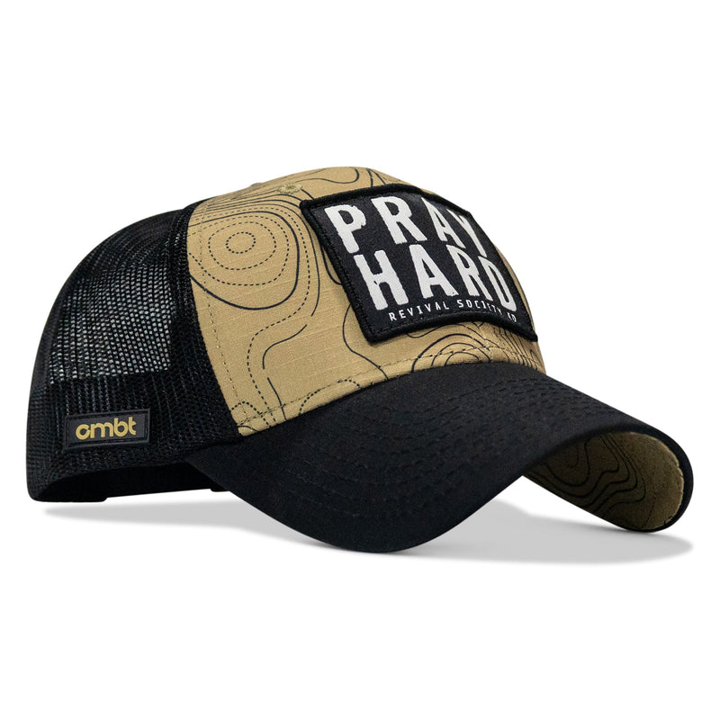 Load image into Gallery viewer, Pray Hard Patch Original Ripstop Snapback Hat

