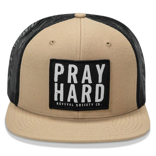 Pray Hard Patch Flatbill Hat