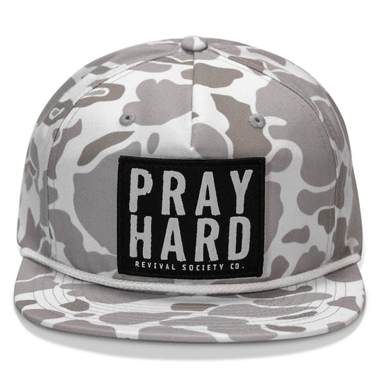 Pray Hard Patch Flatbill Hat