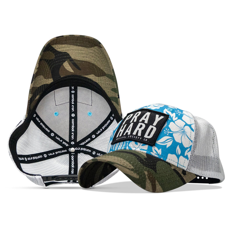 Load image into Gallery viewer, Pray Hard Patch Original Ripstop Snapback Hat
