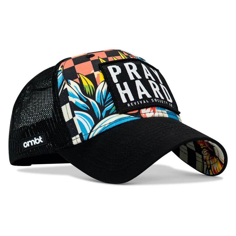 Load image into Gallery viewer, Pray Hard Patch Original Ripstop Snapback Hat
